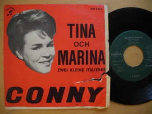 CONNY FROBOESS Zwei Kleiner Italiener (Tina och Marina) 45 7" 1962 Sweden EX- - Imagen 1 de 2