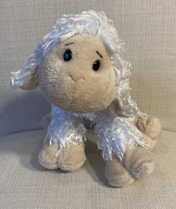 Ganz 8” Lamb White Curly Plush Stuffed Animal Toy Webkinz No Code Plastic Eyes - Picture 1 of 8