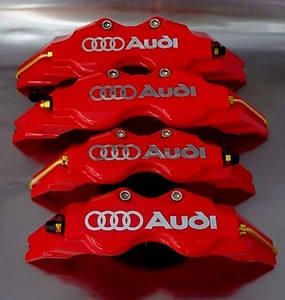 4 CUBREPINZAS AUDI CROMO FRENO CUBRE PINZAS BRAKE COVER brembo sline caliper - Imagen 1 de 3
