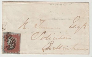 1852 =723= NUMERALE n. 4 MARGINE 1d IMPERF SOUTHAMPTON & BLUE OXFORD ST SUB PO - Foto 1 di 2