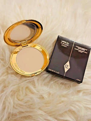 Charlotte Tilbury Airbrush Flawless Finish Powder Full Size 8g Fair or Medium - Image 1 of 4