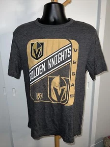 Vegas Golden Knights Shirt Adult M Gray Short Sleeve Majestic NHL Hockey Men - Picture 1 of 3