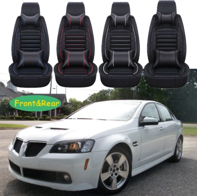 Car Seat Covers 2/5-Seats PU Leather Full Set Front Rear For Pontiac G6 G8 - Изображение 1 из 4