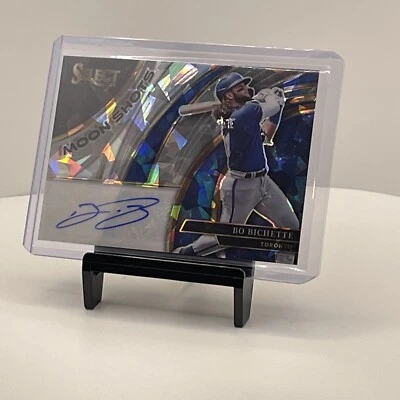 2022 Select Moon Shots Bo Bichette Cracked Ice Prizm Auto #9/25 Blue Jays SP - Image 1 of 2