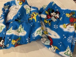 2pc.Disney's Mickey Mouse Christmas Pajama Set Unisex-Large Kids -Free Shipping - Picture 1 of 7