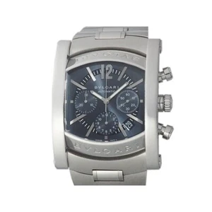 Bvlgari Assioma Chronograph AA48SCH AA48C14SSDCH Automatic Navy Dial Men's Watch - Picture 1 of 9