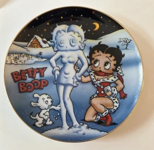 Let it Snow Betty Boop Danbury Mint Collector's Plate #F4972 (24C) - Picture 1 of 2