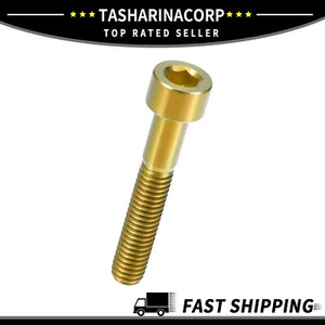 Universal Piece of Titanium Alloy Gold Tone Bike Headset Stem Bolt - Picture 1 of 6