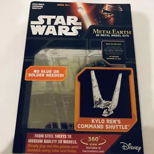 Fascinations Star Wars Metal Earth Kit Kylo Ren Command Shuttle Nuevo - Imagen 1 de 3