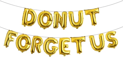 Donut Forget Us Decoración de Fiesta Going Away Decoración Despedida Decoración Cambio de Carrera B Foto 1 de 3