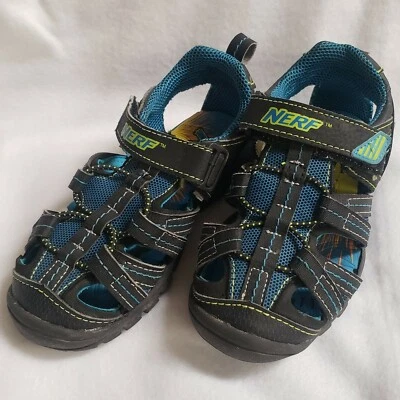 Nerf Zapatos de Agua para Niños Sandalias de Senderismo Azul Talla 12 Correas de Gancho y Lazo  Foto 1 de 4