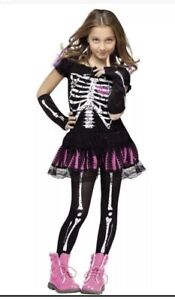 Sally Skully Skeleton Girl's Costume Small 4-6
