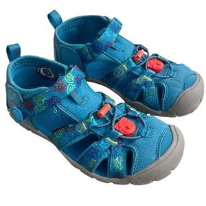 Sandalias lavables Keen Seacamp II CNX niños talla 2 azul ahumado punta cerrada zapatos - Imagen 1 de 9