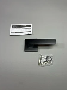 Schwarz Attrappe Türgriff Schwerlast Eckig Türhebel Innen Einseitig Schwarz - Bild 1 von 18