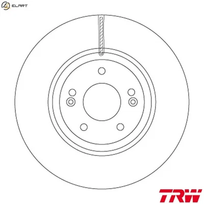2x BRAKE DISC DF6545S FOR HYUNDAI G6DA 3.8L D6EA 3.0L 6cyl VERACRUZ - Image 1 of 4