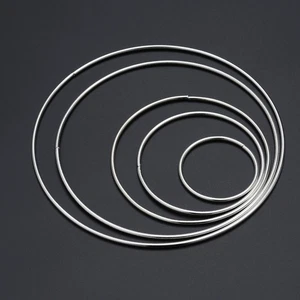 10 Pcs Craft Hoops Metal Rings for Wreaths DIY Dreamcatcher Accessories - Picture 1 of 12