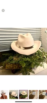 Sombrero de fieltro Nikki Beach Nomad de cuero pintado Foto 1 de 3