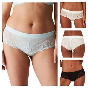Simone Perele Wish Shorty Brief Low Rise Lacy Womens Luxury Knickers 12B630 - Picture 1 of 33