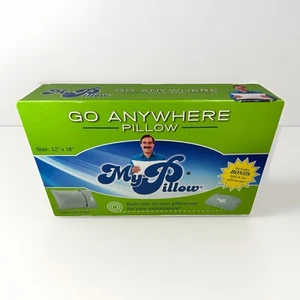 My Pillow Go Anywhere Frosted Gray 12x18 Roll And Go Travel Pillow Machine Wash - Picture 1 of 3