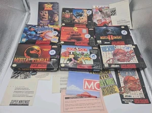 Super Nintendo SNES Box, Insert, Manual Lot - 7 Boxen + Variety Insert / Manuals - Bild 1 von 19