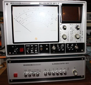 Grundig MV5 O + KM5A Klirranalisator Bestzustand NF-Meßplatz NF-Voltmeter - Bild 1 von 17