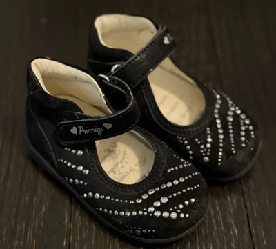 Primigi Girls Infants Baby Dress shoes Mary Janes Ornice black EU 20 US size 5 - Image 1 of 4