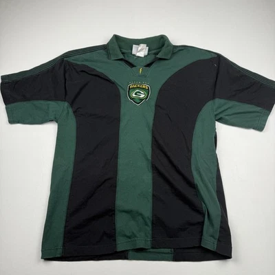 Vintage Green Bay Packers Shirt Mens XL Pro Player Polo NFL 90s Rugby Football - Image 1 of 4