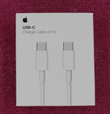 MLL82ZM-A - Apple 2M USB-C to USB-C Charging Cable (White) - NEW - Image 1 of 3