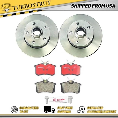 Kit pastillas rotores freno trasero para Volkswagen Corrado 1993 1994 garantía de por vida Foto 1 de 4