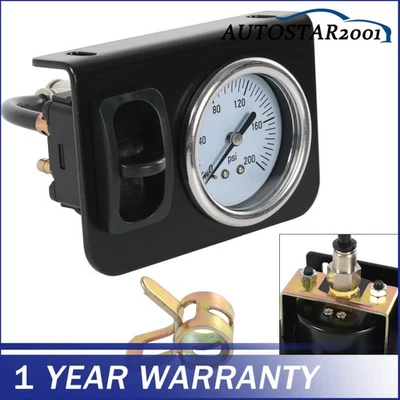 AUTOSTAR2001 Single Air Gauge Control Kit For In-Cab Air Suspension System with Paddle Switch