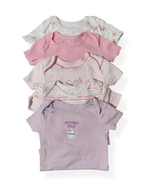 KOALA BABY Short Sleeve Bodysuit Shirts, Toddler Girl 24mth/2T, Lot of 5 - Image 1 of 4