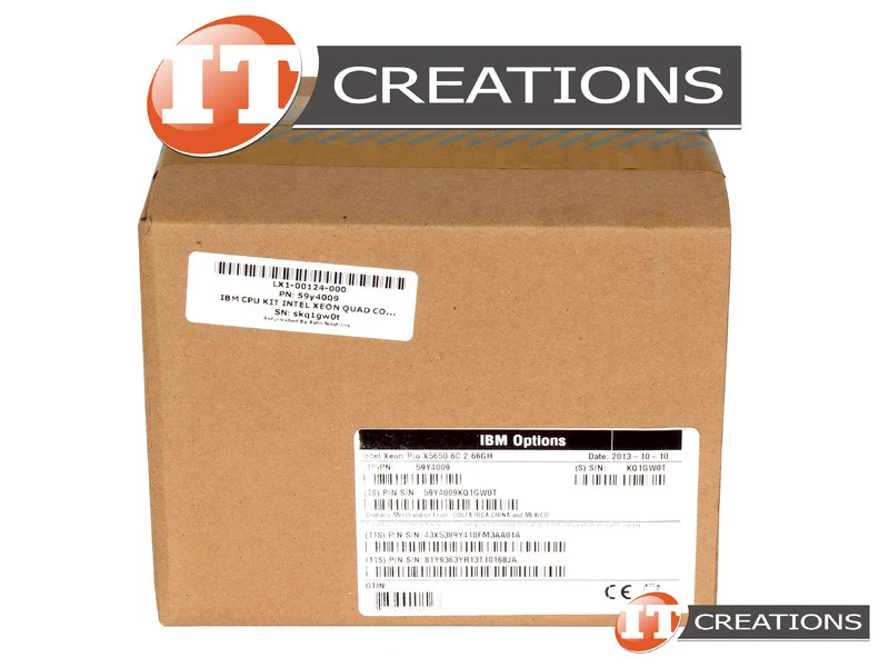 INTEL XEON CPU KIT X5650 6 CORE PROCESSOR FOR IBM SYSTEM X3550 M3 59Y4009-RETAIL - Image 1 of 2
