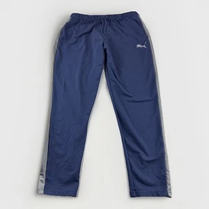 Puma TrackPants Mens XL Blue Gray Skinny Sweatpants Joggers Stretchlite Pants - Picture 1 of 9