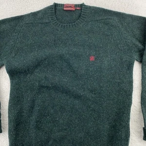 Vtg Chaps Ralph Lauren Sweater XS Shetland Wool Pullover Crewneck Green - Picture 1 of 9