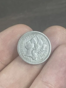 1870 3 Cent Nickle - Picture 1 of 6
