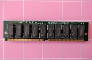 MSC2322-85YS20A 2MB FPM 72-pin SIMM for IBM PS/2 85ns 5V Parity Ram Memory Stick - Picture 1 of 5
