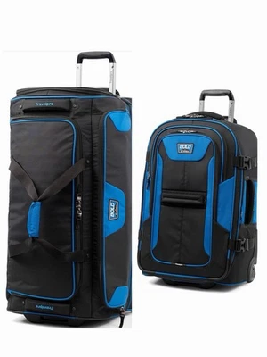 Bolsa de lona con ruedas Travelpro Bold Drop Bottom, azul/negro, juego de 2 piezas 22’30 Foto 1 de 4