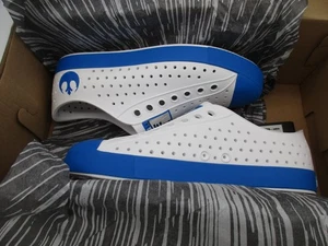 Native/Star Wars Jefferson Print Unisex Slip-On White/Blue/R2D2 Shoes, Sz W9/M7 - Picture 1 of 14