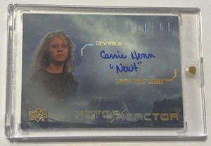 CARRIE HENN 2018 UPPER DECK ALIENS INSCRIPTION AUTO SSP “ NEWT ” RARE! 🔥 - Picture 1 of 2