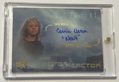 CARRIE HENN 2018 UPPER DECK ALIENS INSCRIPTION AUTO SSP “ NEWT ” RARE! 🔥 - Image 1 of 2