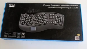 Adesso 2.4GHz Wireless Ergonomic Touchpad Keyboard - Picture 1 of 2