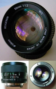 ULFTRAFAST Revuenon 55mm f1.2 MC (Rikenon, Cosinon) PK Near Mint - Picture 1 of 7