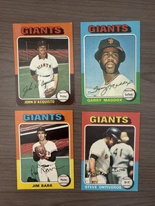 1975 Topps Baseball Karten Lot San Francisco Giants Ed Goodson 322 Williams + mehr - Bild 1 von 2
