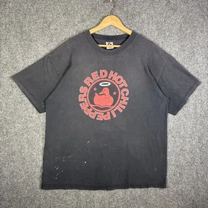 Vintage Red Hot Chili Peppers Shirt Mens XL Black 90s Californication 1999 Duck - Picture 1 of 7