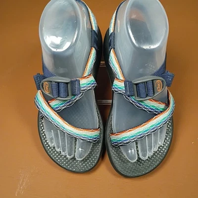 Chaco 🩴Classic Sport Sandals Womens Size 6/37 Orange Teal Blue Purple Geometric - Image 1 of 4