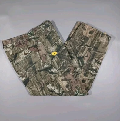 Pantalones Mossy Oak Para Hombre 40x30 Camuflados Romper Infinito Cintura Elástica Foto 1 de 4