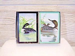 Vintage Cape Shore Line 2 decks Playing Cards with Loons on the front - Picture 1 of 4