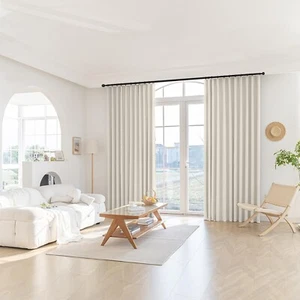 Sanceor Pinch Pleated Curtain for Complete Privacy,52W x 84L Inches,Thermal I... - Picture 1 of 8
