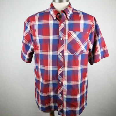 Browning Shirt Mens Large Outdoor Casual Pocket Button Down Plaid Short Sleeve - Image 1 of 4