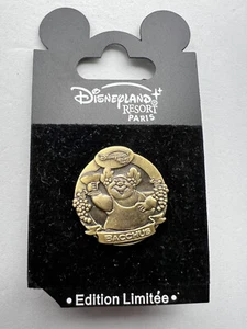 Prendedor de bronce del curso de entrenamiento de vino Baco Sommelier miembro del elenco de Disney DLRP París - Imagen 1 de 2